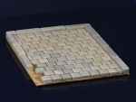600 Keramik Pflastersteine granitfarbig quadratisch 1:35