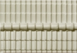 PS Strukturplatte, 7 mm Frankfurter Pfanne mit First wei, 290 x