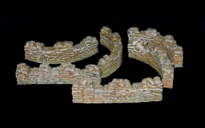 Sandbags, Sandscke 28 mm Set I, bemalt, 1:72