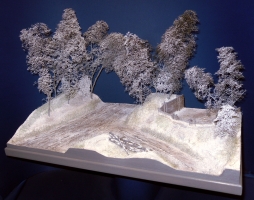 Diorama Grundplatte 51-1, Strae mit Panzerstellung, 1:35