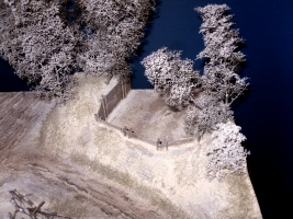 Diorama Grundplatte 51-1, Strae mit Panzerstellung, 1:35