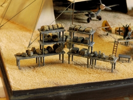 Diorama Grundplatte 89, Flugfeld Zelthangar,  1:72