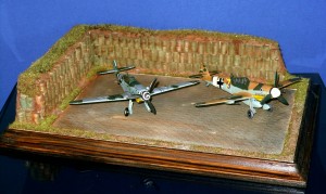 Diorama Grundplatte 100, PSP Stahlblech Flugzeugstellflche 1:72