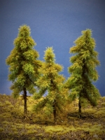 Diorama Modell Nadelbume, 3 Fichten, ca. 18 - 18 - 14 cm