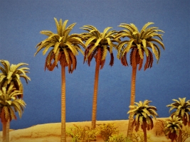 Diorama Modell Palmen Set, 3 Palmen, ca. 16 cm