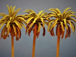 Diorama Modell Palmen Set, 3 Palmen, ca. 16 cm