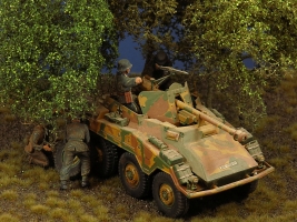 Modell Bume, Baumgruppe aus 5 Laubbumen, 25 - 30 cm