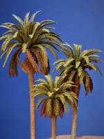 Diorama Modell Palmen Set, 3 Palmen, ca. 13 / 13 / 11 cm