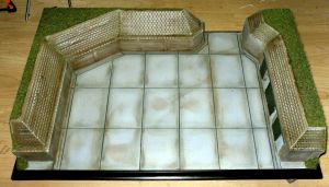 Diorama Grundplatte 86, Nato Beton Splitterbox, 1:72