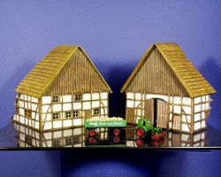 Fachwerkhaus Bauernhaus Gebude, 2 Bauernhof Ruinen 1:72