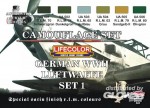 German Luftwaffe WWII Color Set 1, deutsche Luftwaffe WWII Farbs