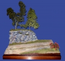 Diorama sandiger Waldweg 014/3 ,1:35