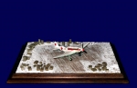 Diorama Grundplatte 99, PSP Stahlblech Flugzeugstellfläche, 1:72