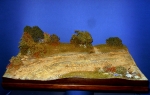 Diorama Grundplatte, Sandweg in der Steppe, 1:35