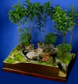 Diorama Grundplatte 49/1 Panzerstellung , 30x25cm, 1:35,