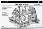 Diorama Zubehör, Deutsches Fachwerkhaus-Ruine  in 1:35