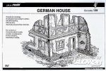 Diorama Zubehr, Deutsches Fachwerkhaus-Ruine  in 1:35