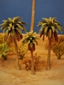 Diorama Modell Palmen Set, 3 Palmen, ca. 8 / 8 / 7 cm