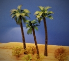 Diorama Modell Palmen Set, 3 Fächer Palmen, ca. 14 / 14 / 11 cm