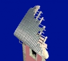 560 Doppelhohl- Dachziegel betongrau, 1:35, von Juweela
