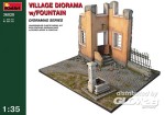 Dorf Diorama mit Brunnen in 1:35