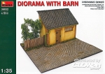 Diorama mit Stall in 1:35